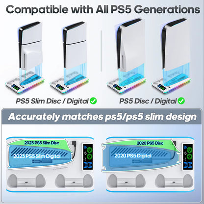 Ultimate PS5 Cooling Stand - Keep Your Console Cool and Quiet!