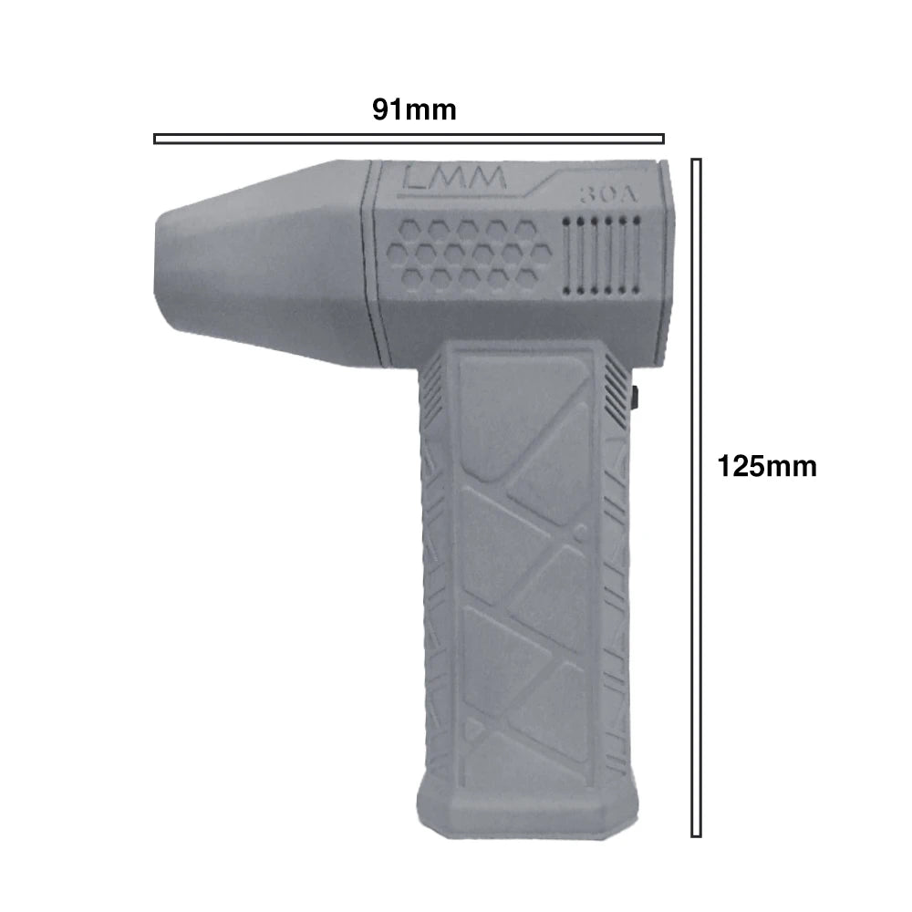 High-Power Mini Turbo Jet Fan - 100,000 RPM, 45M/S for Extreme Cooling!